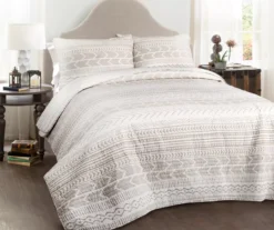 Hygge Geometric Reversible 3-Piece Quilt Set -Home Decor Store 810553242 11