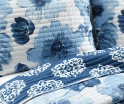 Leah Floral Reversible 3-Piece Quilt Set -Home Decor Store 810553246 2