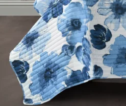 Leah Floral Reversible 3-Piece Quilt Set -Home Decor Store 810553246 3