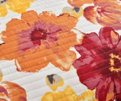 Leah Floral Reversible 3-Piece Quilt Set -Home Decor Store 810553248 3