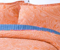 Turquoise & Fuchsia Boho Chic Reversible King 3-Piece Quilt Set -Home Decor Store 810553320 41