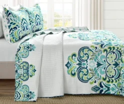 Clara Floral Reversible 3-Piece Quilt Set 31 Clara Floral Reversible 3-Piece Quilt Set -Home Decor Store 810553331 11