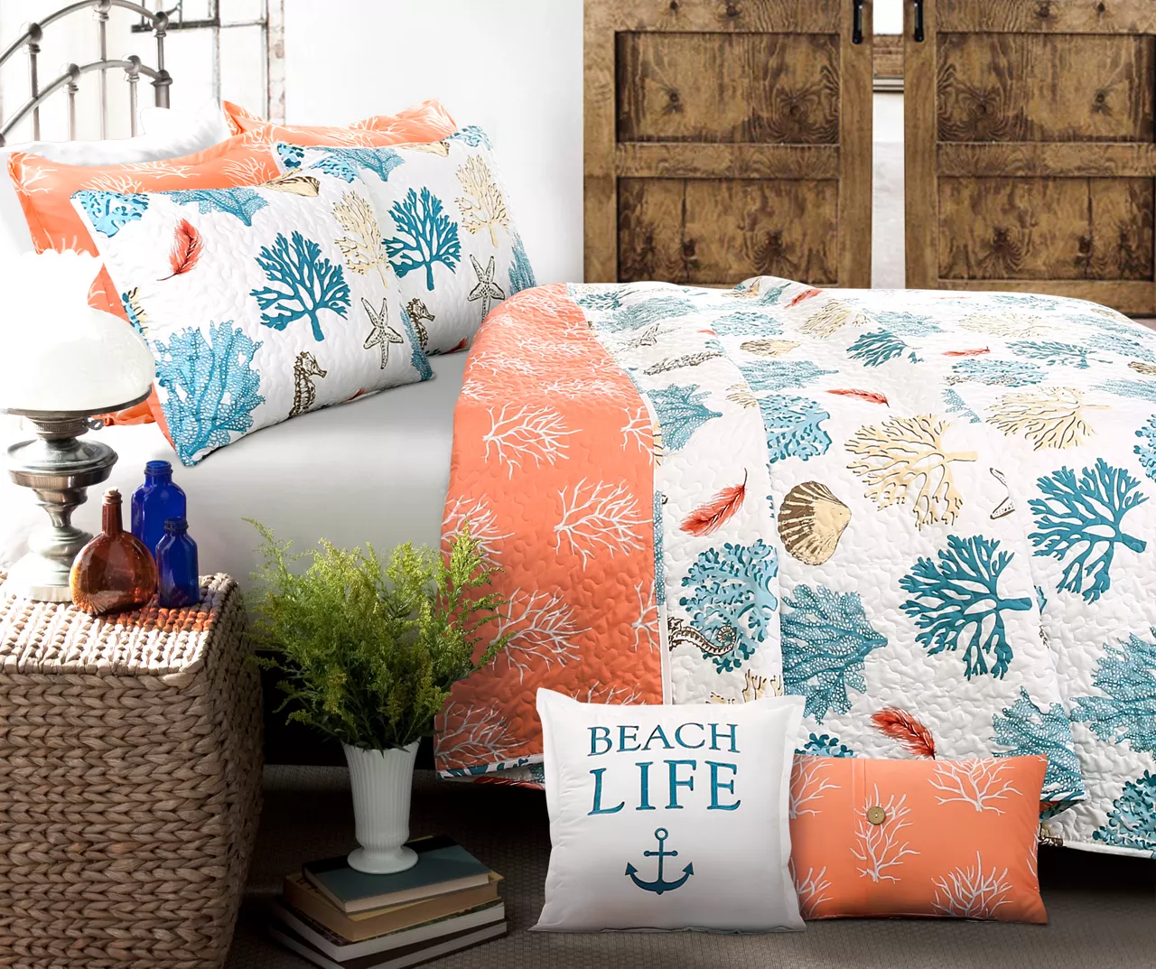 Coastal Reef Reversible Quilt Set 1 Coastal Reef Reversible Quilt Set