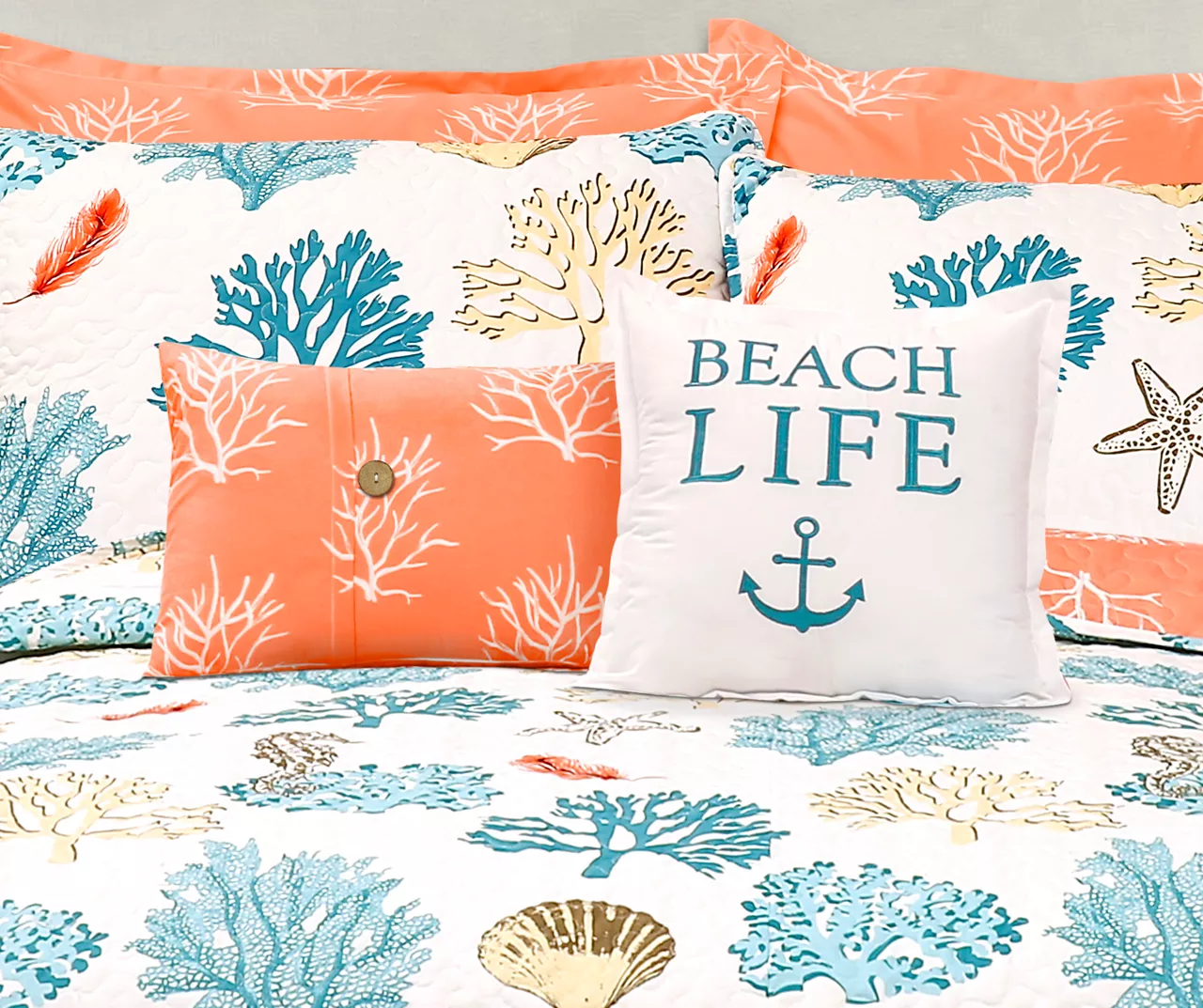Coastal Reef Reversible Quilt Set 6 Coastal Reef Reversible Quilt Set - Image 6
