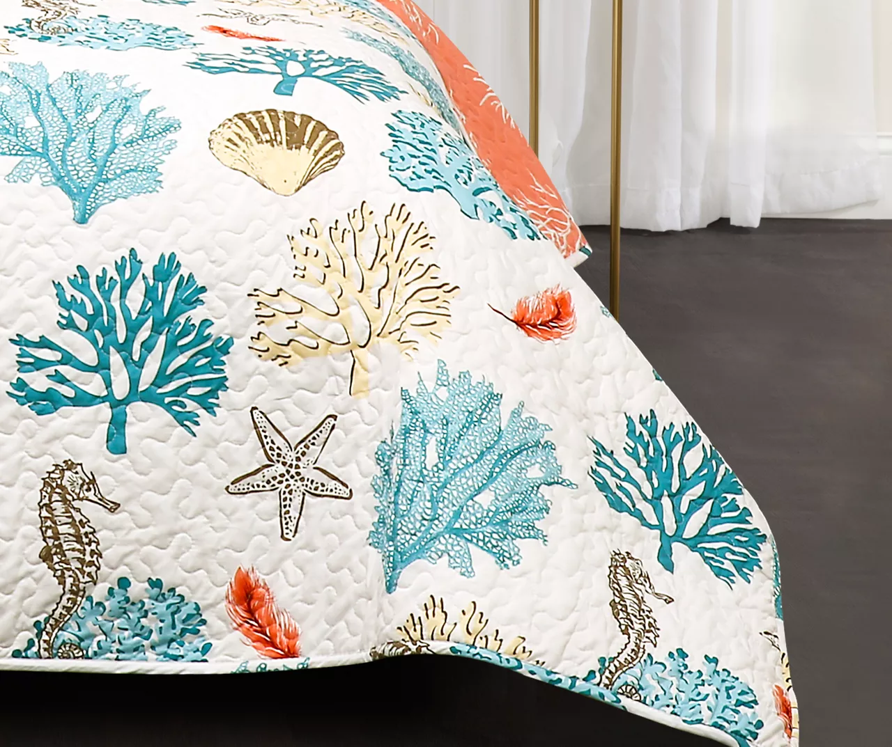 Coastal Reef Reversible Quilt Set 8 Coastal Reef Reversible Quilt Set - Image 8