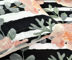 Amara Rose Stripe Reversible 5-Piece Quilt Set 18 Amara Rose Stripe Reversible 5-Piece Quilt Set -Home Decor Store 810553343 31