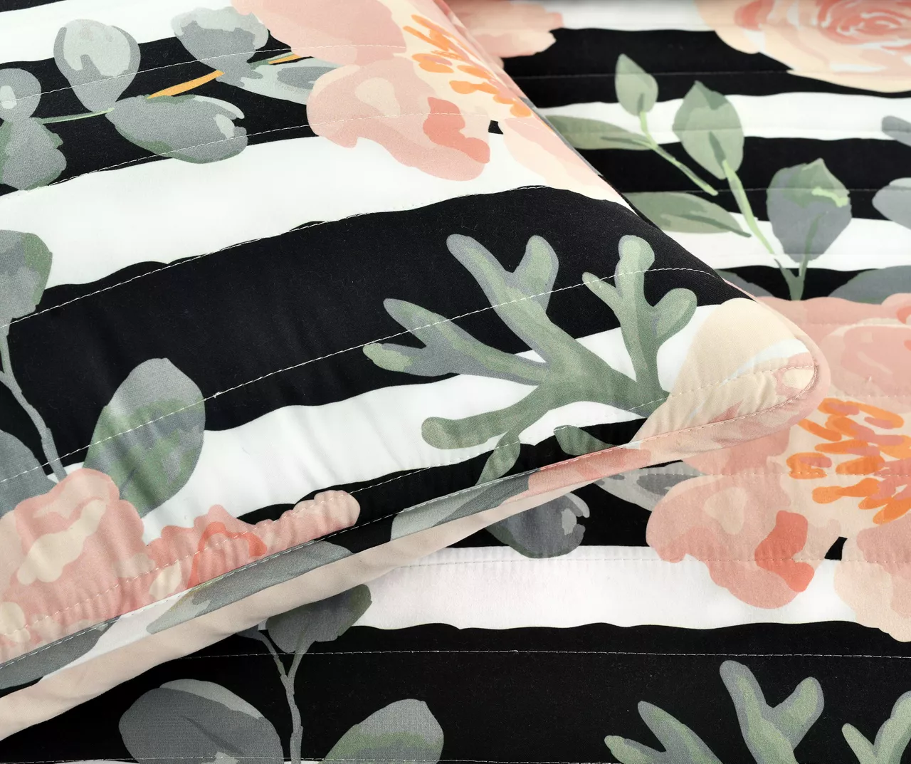 Amara Rose Stripe Reversible 5-Piece Quilt Set 12 Amara Rose Stripe Reversible 5-Piece Quilt Set - Image 12