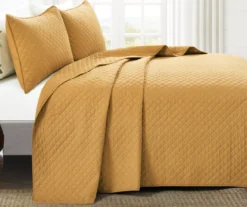 Ava Diamond-Quilted 3-Piece Quilt Set -Home Decor Store 810553355 1