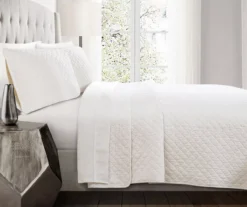 Ava Diamond-Quilted 3-Piece Quilt Set -Home Decor Store 810553362 3