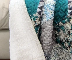 Briley Geometric Hexagon Quilted Sherpa Throw -Home Decor Store 810553560 1