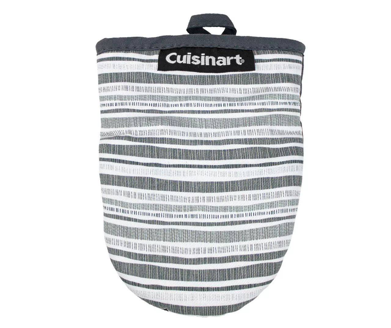 Cuisinart Castlerock Gray & White Dashed Stripe Mini Oven Mitt, 2-Pack 2 Cuisinart Castlerock Gray & White Dashed Stripe Mini Oven Mitt, 2-Pack - Image 2