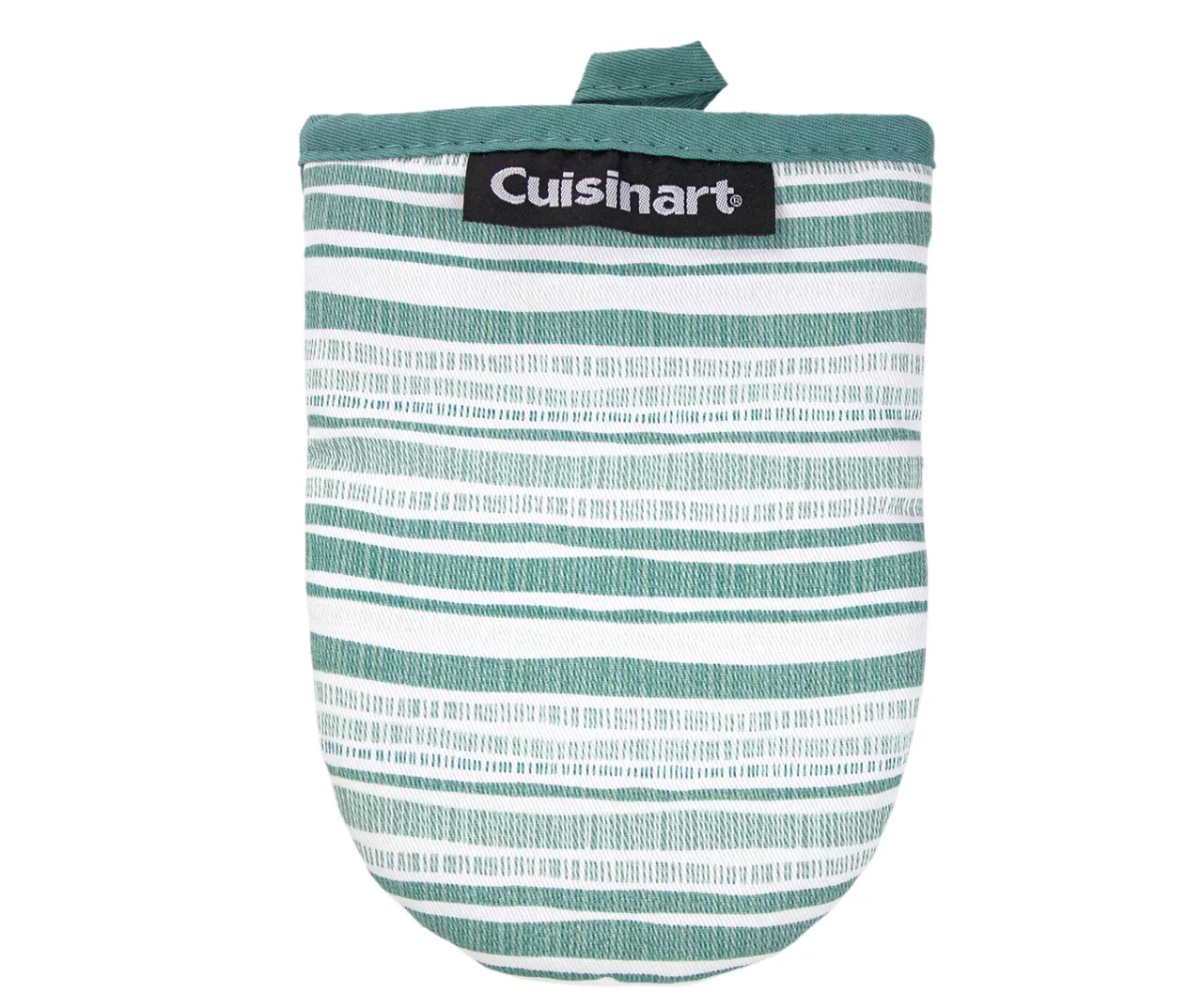 Cuisinart Oil Blue Teal & White Dashed Stripe Mini Oven Mitt, 2-Pack 2 Cuisinart Oil Blue Teal & White Dashed Stripe Mini Oven Mitt, 2-Pack - Image 2