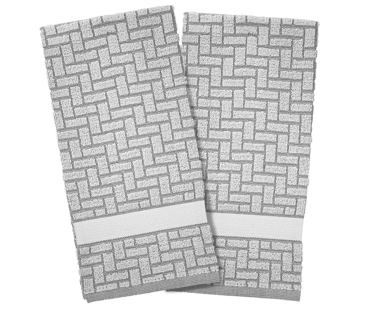 Cuisinart High-Rise Brick Pattern Kitchen Towel, 2-Pack 1 Cuisinart High-Rise Brick Pattern Kitchen Towel, 2-Pack