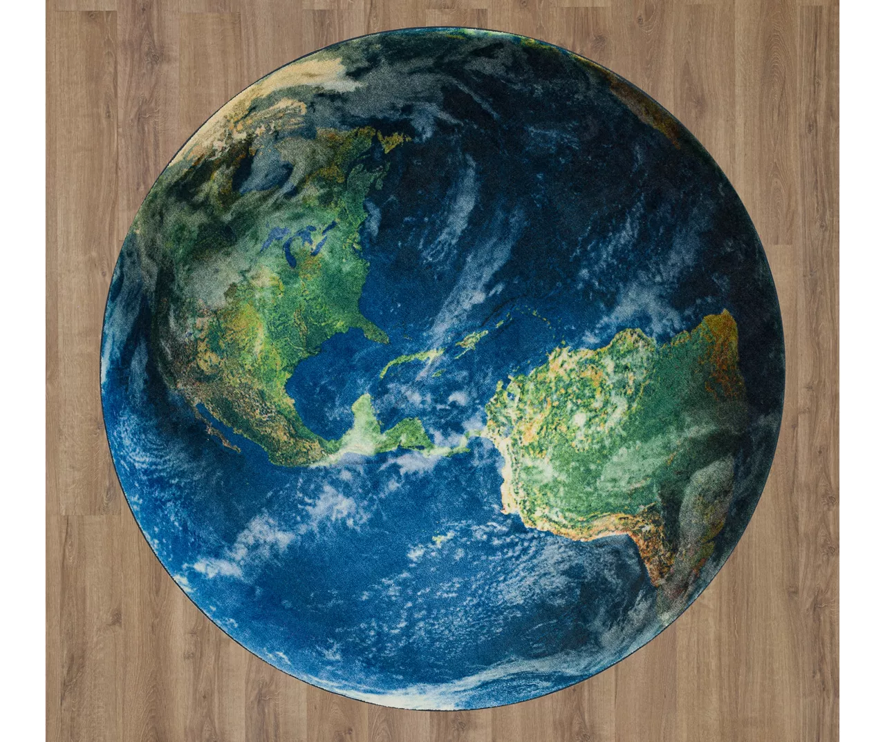 Mohawk Navy Western Hemisphere Earth Round Area Rug 1 Mohawk Navy Western Hemisphere Earth Round Area Rug