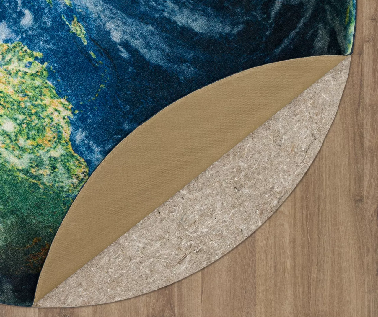 Mohawk Navy Western Hemisphere Earth Round Area Rug 9 Mohawk Navy Western Hemisphere Earth Round Area Rug - Image 9