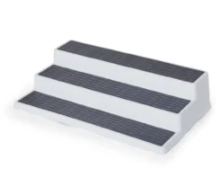 White & Gray 3-Tier Cabinet Organizer