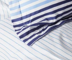 Blue & Red Stripe Microfiber Twin 6-Piece Bed-in-a-Bag Set -Home Decor Store 810563034 810563033 810563032 810563031 3