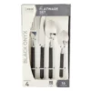 Real Living Black Handle 16-Piece Flatware Set