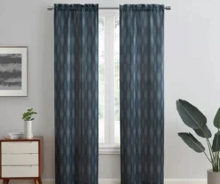Sundown Indira Geometric Room-Darkening Curtain Panel Pair