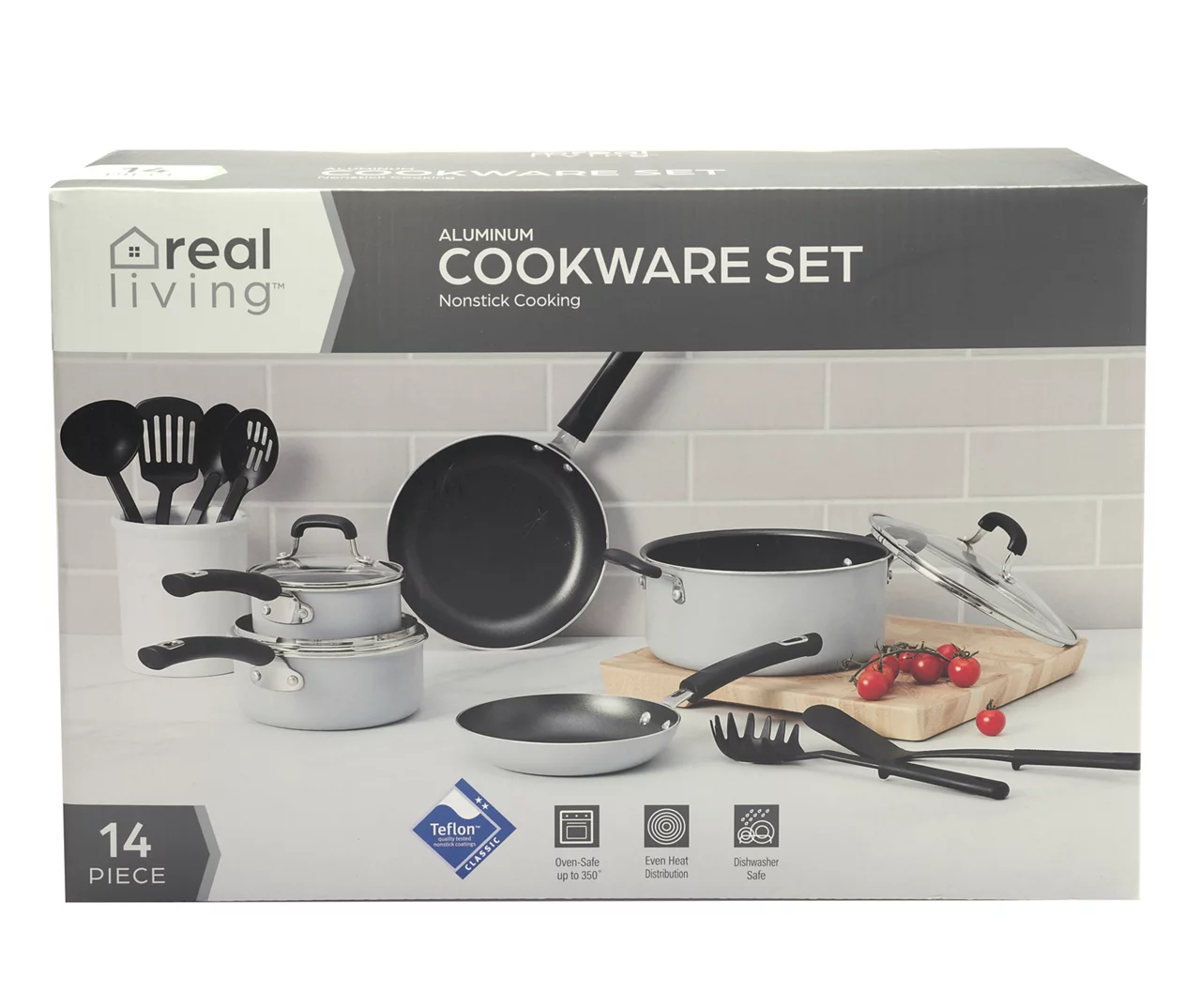 Non-Stick 14-Piece Rivet Handle Cookware Set 3 Non-Stick 14-Piece Rivet Handle Cookware Set - Image 3