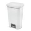 White Step-On 11.9 Gallon Waste Can