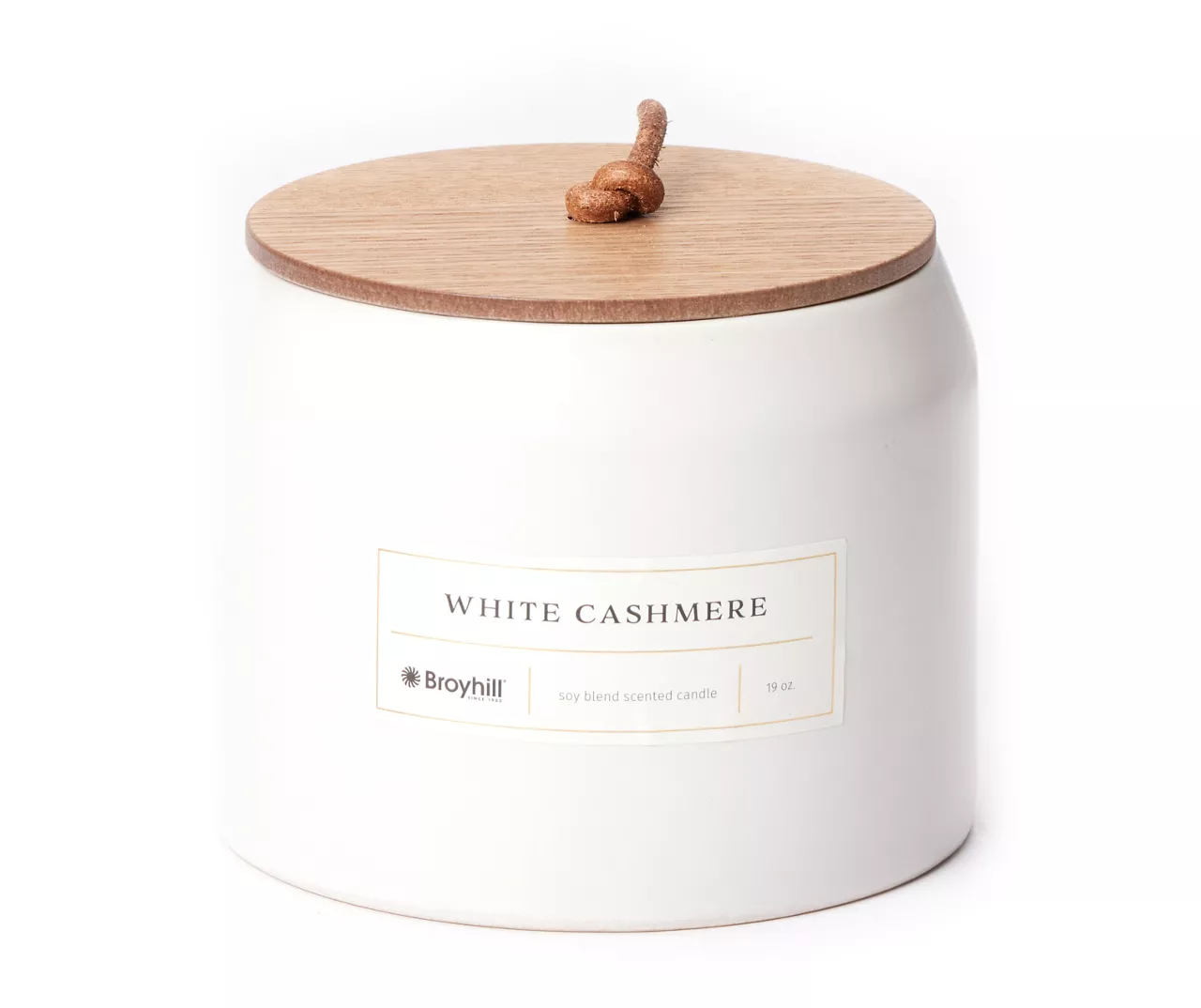White Cashmere White Matte Ceramic 3-Wick Jar Candle, 19 Oz. 1 White Cashmere White Matte Ceramic 3-Wick Jar Candle, 19 Oz.