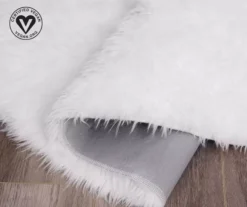 My Magic Carpet White Washable Round Shag Area Rug, (6') 10 My Magic Carpet White Washable Round Shag Area Rug, (6') -Home Decor Store 810571829 4