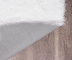 My Magic Carpet White Washable Round Shag Area Rug, (6') 11 My Magic Carpet White Washable Round Shag Area Rug, (6') -Home Decor Store 810571829 5