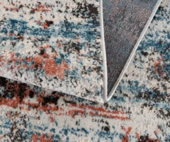 Fielding Brown & Blue Abstract Runner Rug, (2.5' X 7') -Home Decor Store 810573875 4