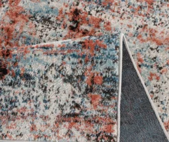 Fielding Brown & Blue Abstract Runner Rug, (2.5' X 7') -Home Decor Store 810573875 5