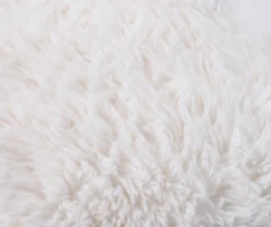 White Faux Fur Throw, (50" X 60") -Home Decor Store 810574563 2