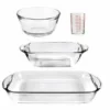 Essentials 4-Piece Glass Bakeware Set