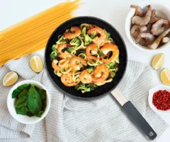 Masterpan 11" Black Speckled Non-Stick Aluminum & Stainless Steel Fry Pan -Home Decor Store 810579265 5