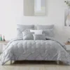 Cara Silver Tufted King 8-Piece Comforter Set