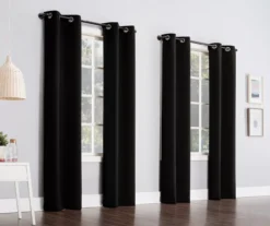 Sun Zero Putnam Room-Darkening Grommet 4-Piece Curtain Panel Set -Home Decor Store 810582810 1