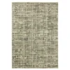 Senet Beige & Gray Abstract Crosshatch Area Rug, (2' X 3')