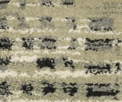 Senet Beige & Gray Abstract Crosshatch Area Rug, (2' X 3') -Home Decor Store 810584463 4