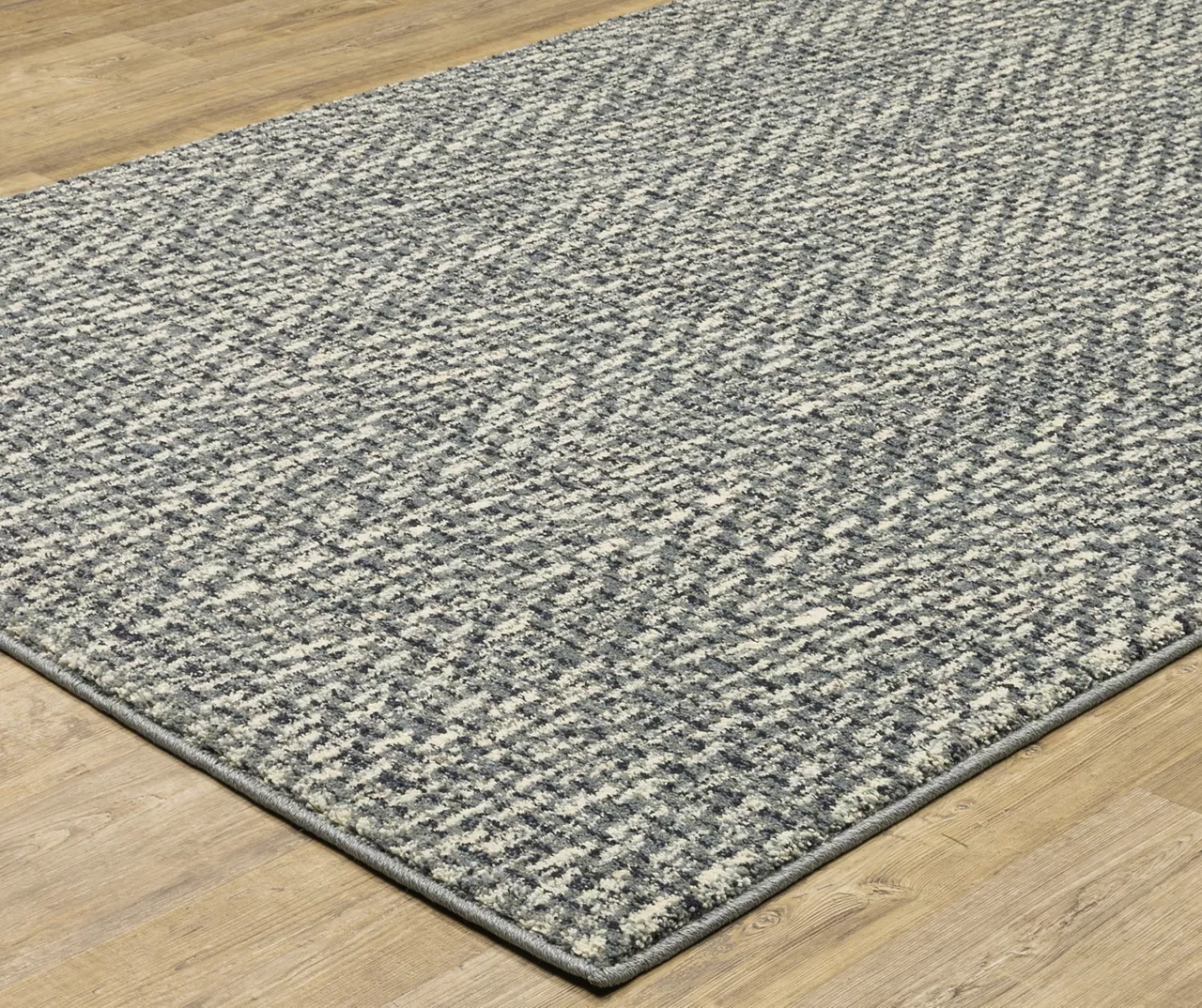 Senegal Blue & Ivory Abstract Linework Area Rug, (6.7' X 9.2') 1 Senegal Blue & Ivory Abstract Linework Area Rug, (6.7' X 9.2')