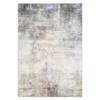 Mykell Beige & Blue Abstract Area Rug, (2' X 8')