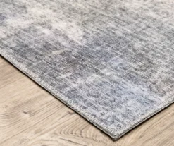 Mykell Beige & Blue Abstract Area Rug, (2' X 8') -Home Decor Store 810584553 2