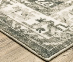 Savion Charcoal & Ivory Floral Geometric Area Rug, (5.3' X 7.3') -Home Decor Store 810584594 2