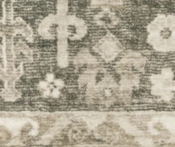 Savion Charcoal & Ivory Floral Geometric Area Rug, (5.3' X 7.3') -Home Decor Store 810584594 4