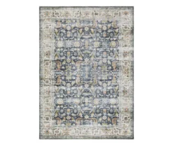 Chandler Blue & Brown Floral Area Rug