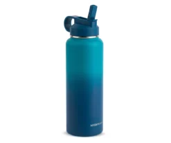 Hydragear Blue Ombre Timber Stainless Steel Bottle, 40 Oz. -Home Decor Store 810585548 2 1
