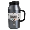Matte Metallic Charcoal Stainless Steel Basin Mug, 40 Oz.