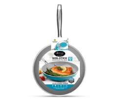 12" Aqua Blue Non-Stick Aluminum Fry Pan