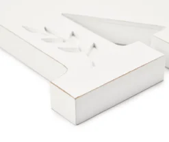 White Leaf-Embossed Letter Tabletop Plaque -Home Decor Store 810588238 810588236 810588240 810588235 810588441 810588239 1 A8