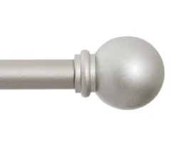 Chelsea Brushed Nickel Café 5/8" Curtain Rod, (28"-48")