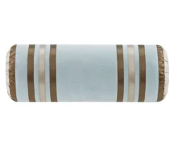 Beverly Light Blue & Brown Color Block California King 7-Piece Comforter Set -Home Decor Store 810590778 810590777 810590776 6