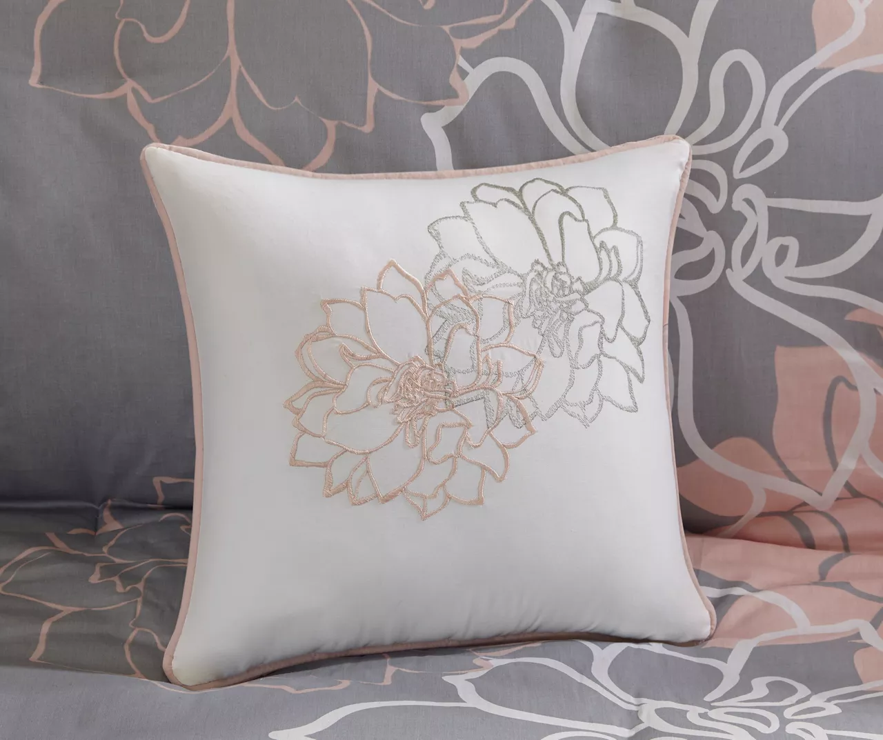 Jane Floral Reversible Cotton Duvet Cover Set 7 Jane Floral Reversible Cotton Duvet Cover Set - Image 7